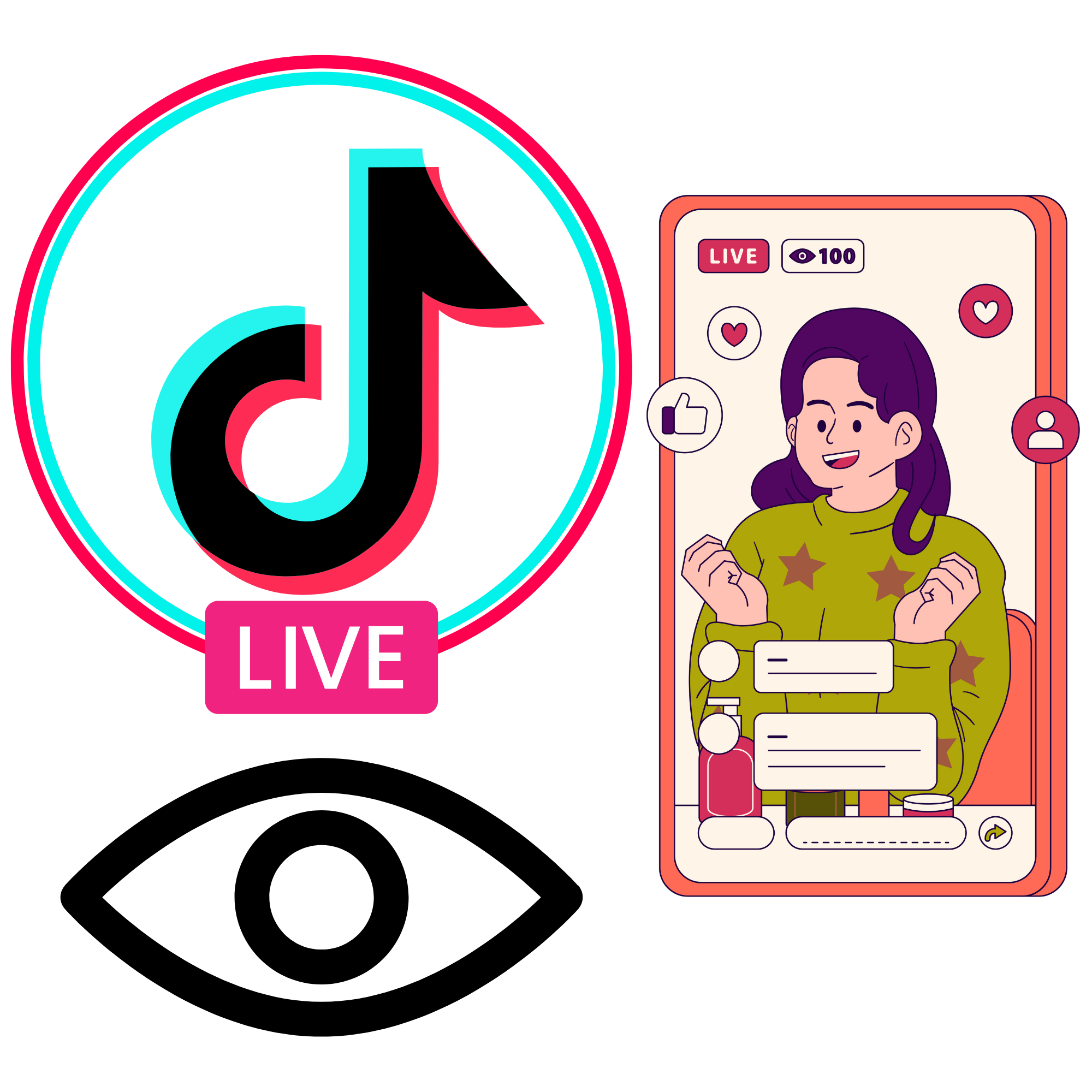 Tăng mắt xem livestream TikTok